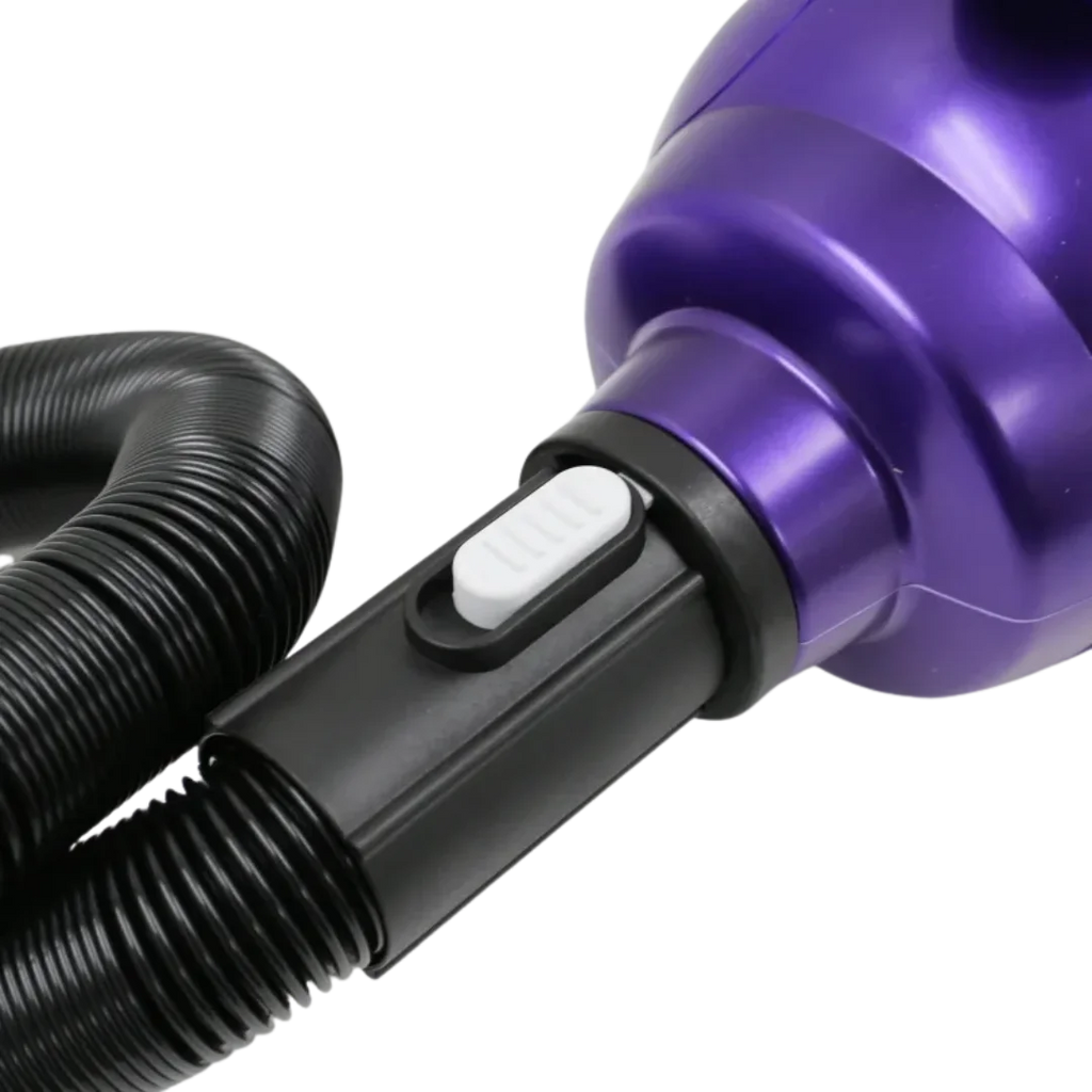 Solo-Stream Dryer by Waggz,"Purple hose connection with white release button"