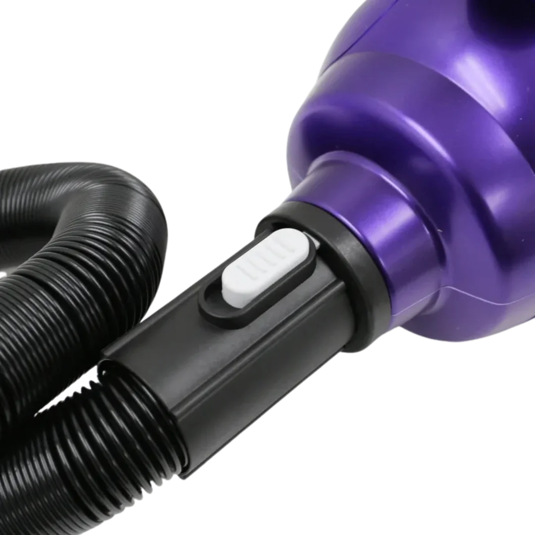 Solo-Stream Dryer by Waggz,"Purple hose connection with white release button"