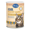 PetAg Healthy Aging Powder,"Can of cat nutritional powder with tabby cat image"
