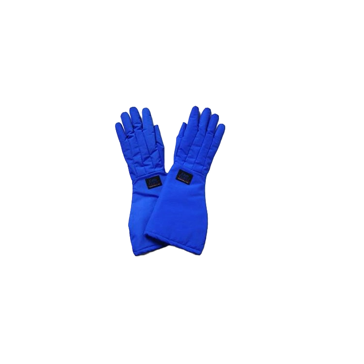 Cryo Gloves, for Liquid Nitrogen Handling,"Pair of blue insulated cryogenic gloves"