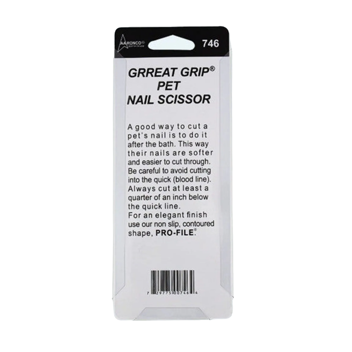 Aaronco Grreat Grip Pet Nail Scissor
