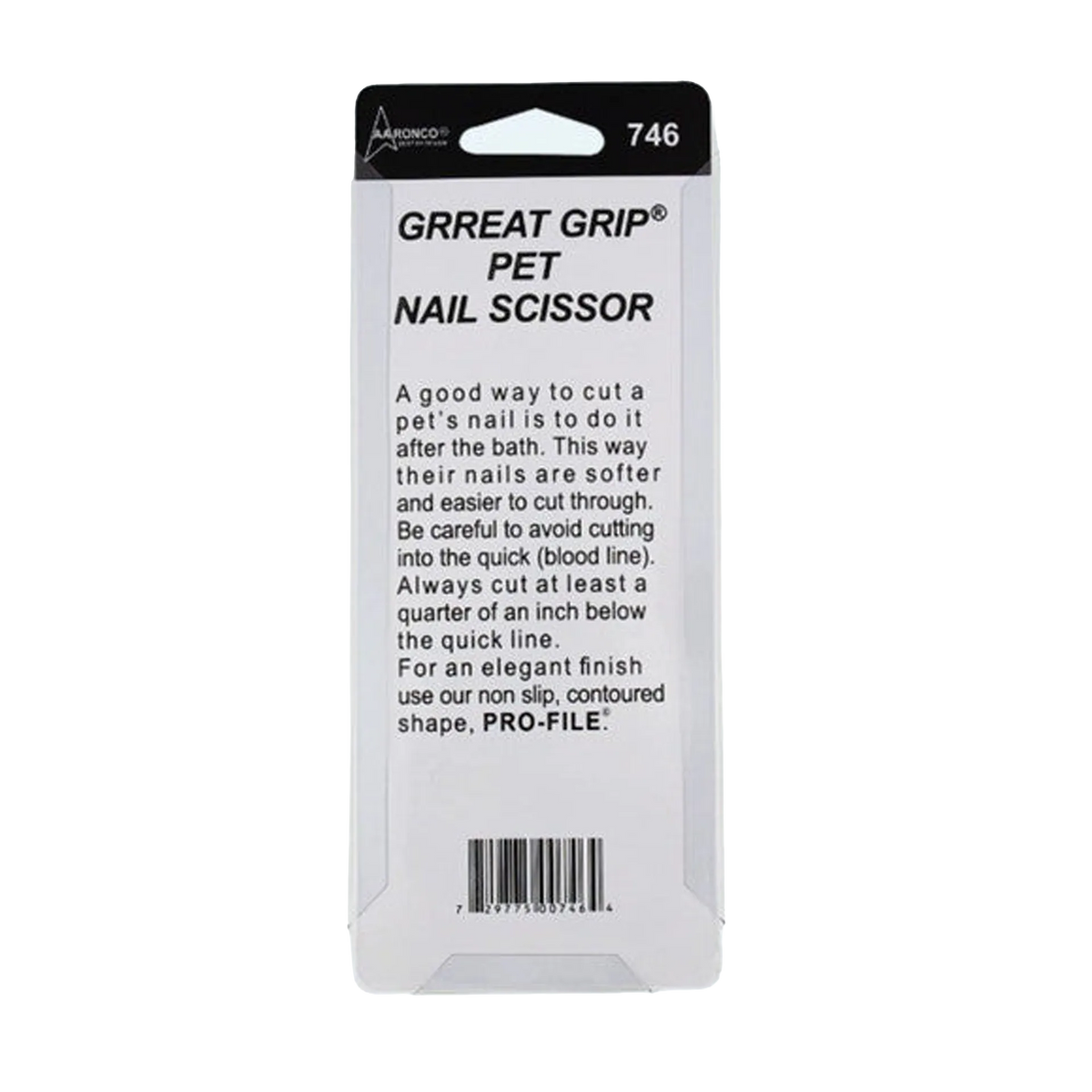 Aaronco Grreat Grip Pet Nail Scissor