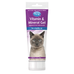 PetAg Vitamin & Mineral Gel Supplement for Cats,"Front view of gel supplement tube with cat image"