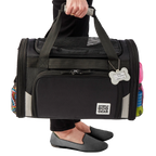 Mobile Dog Gear Pet Carrier Plus,"Black pet carrier bag with shoulder straps and front zip pocket"