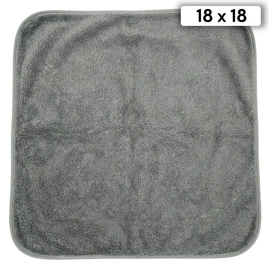 Puppywarmer Fleece Inserts,"Gray fleece insert pad folded flat"
