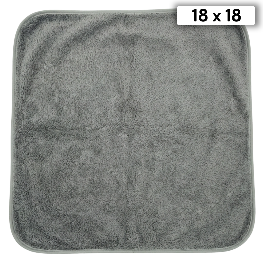Puppywarmer Fleece Inserts,"Gray fleece insert pad folded flat"