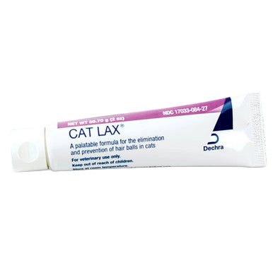Cat Lax®,"White squeeze tube with screw cap"