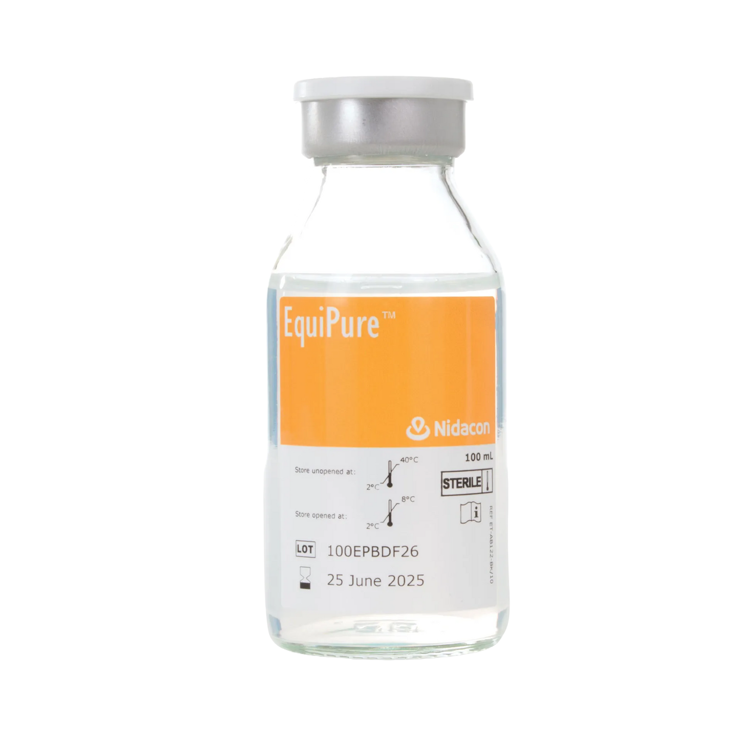 EquiPure Centrifugation Gradient,"Clear glass vial with gray cap and orange label"