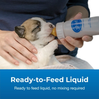 PetAg Goat's Milk Esbilac Puppy Milk Replacer Liquid for Puppies,"Puppy being bottle fed milk replacer"