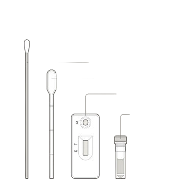 GiardiaPro,"Dipstick test cassette with swab, dropper, and sample vial"
