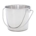 Stainless Steel Pails,"Metal pail with wire handle"