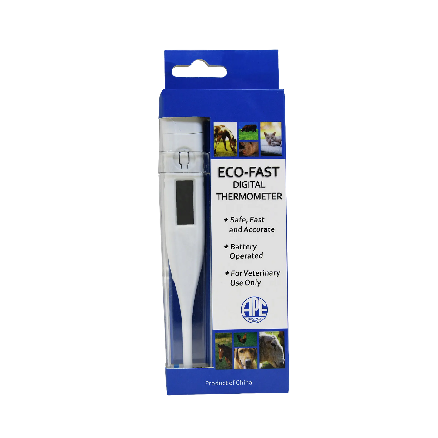 Basic Whelping/Queening Area Bundle,"Blue digital thermometer in retail blister package"