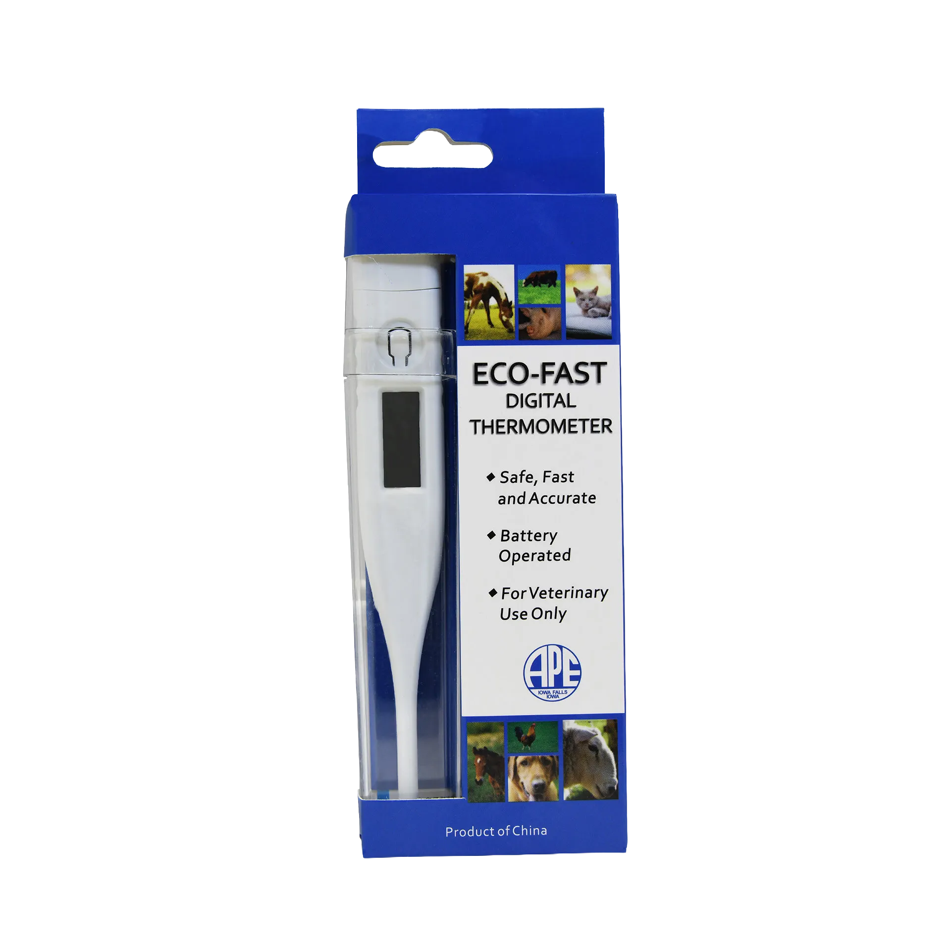 Basic Whelping/Queening Area Bundle,"Blue digital thermometer in retail blister package"