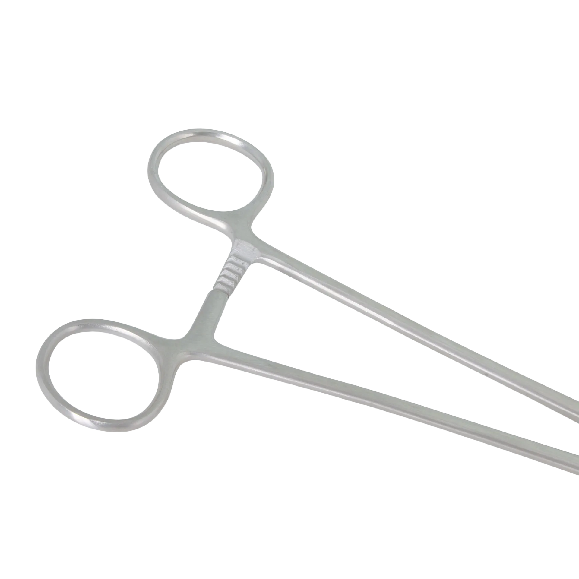 Metal Forceps,"Silver ring-handled forceps shown crossed"