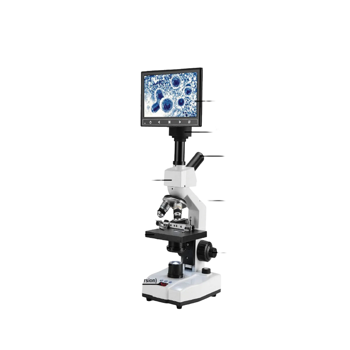 SS MICROTEMP Heated Stage Microscope LCD Screen