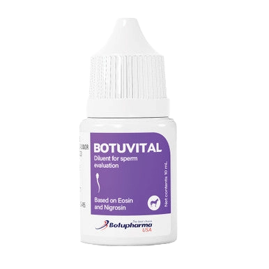 Botu Vital Stain,"Small bottle with pointed cap and purple label"