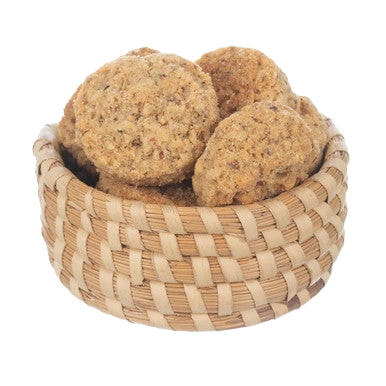 Caitec Oven Fresh Bites Parrot Cookies,"Round cookies in a woven basket"