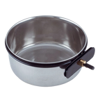 Coop Cups with Bolt Clamp,"Metal cup with black bolt clamp attached"
