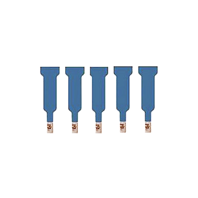 Next Generation All In One Disposable Colorado Liner, Bottle, Filter,"Five blue filter inserts with white tips"