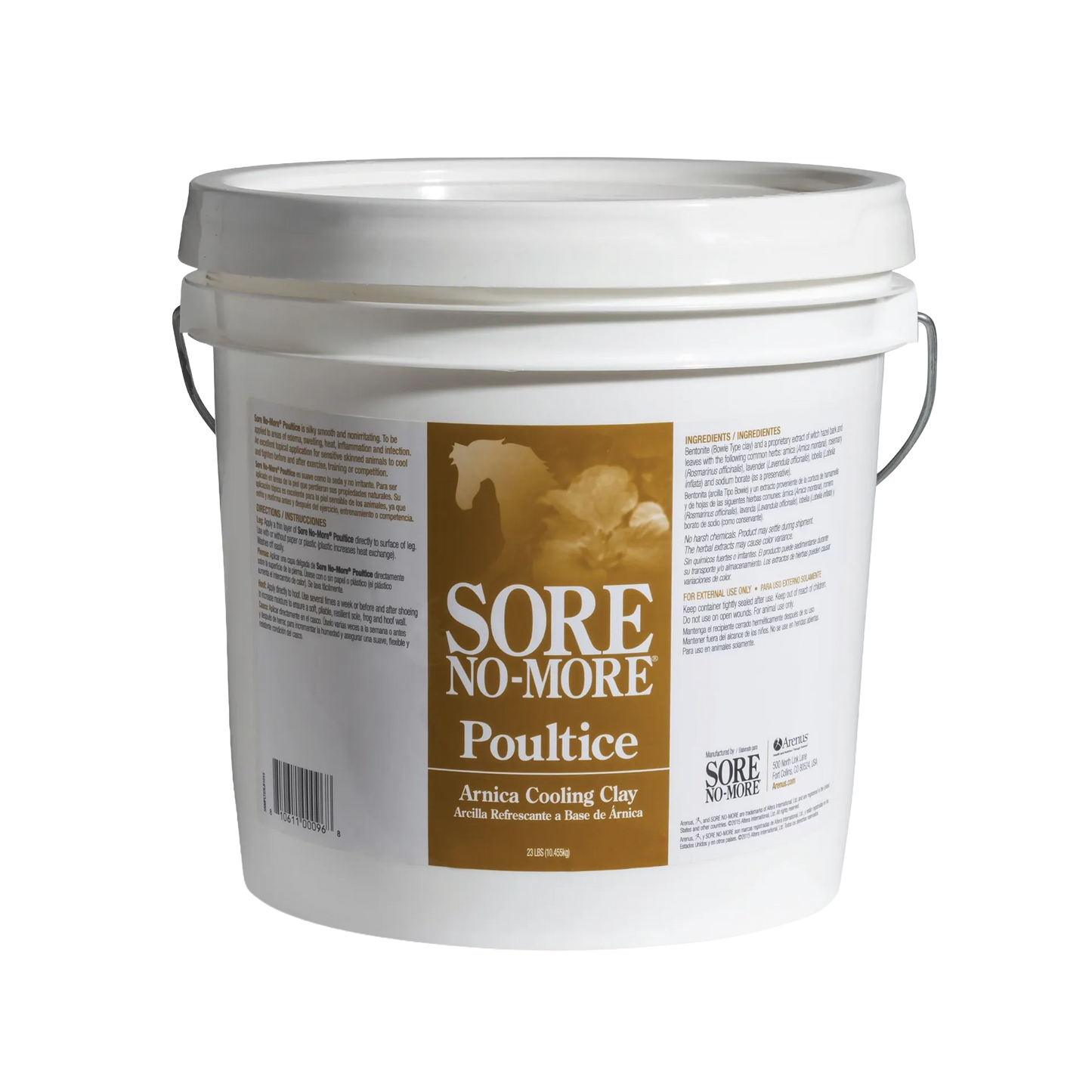 Sore No-More® Classic Poultice,"White plastic bucket with lid and handle"