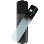 Glass Nail File,"Frosted glass nail file with black sleeve"