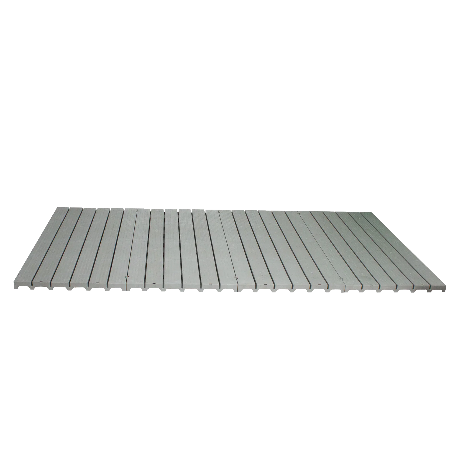 Kennel Deck®,"Gray slatted kennel deck panel"