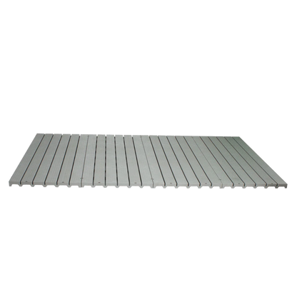 Kennel Deck®,"Gray slatted kennel deck panel"