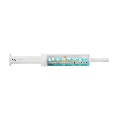 Equi-Rehydrate,"Oral paste syringe with white plunger and cap"