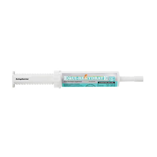 Equi-Rehydrate,"Oral paste syringe with white plunger and cap"