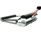 BrilliantPad Pro,"Open tray system with removable black cover and roll"