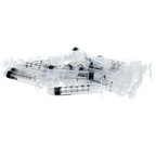 Small Syringes without Needles,"Pile of clear plastic syringes without needles"