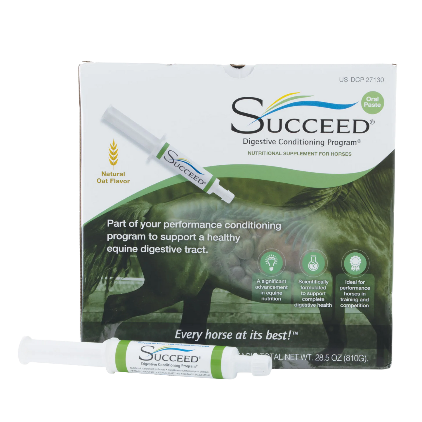 SUCCEED® DCP,"Box with oral paste syringe in front"