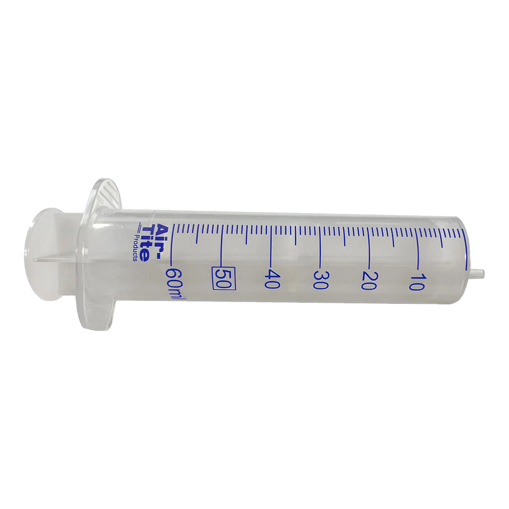 Semen Safe All Plastic Sterile Syringes Luer Slip Tip,"Clear plastic syringe with blue measurement markings"