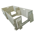 MagnaBox MagnaPen Extension,"Interlocking slotted panel pieces with rectangular inserts"