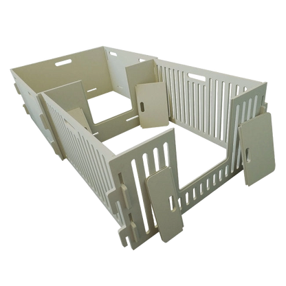 MagnaBox MagnaPen Extension,"Interlocking slotted panel pieces with rectangular inserts"