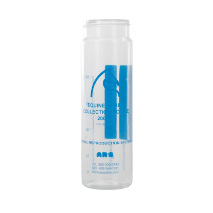 ARS Colorado Collection Bottle,"Clear cylindrical bottle with blue measurement markings"