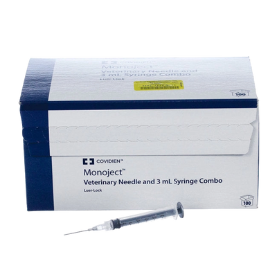 3cc MonoJect™ Syringes with 20 gauge Needles