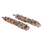 Smakers Treat Sticks,"Two seed-coated treat sticks with pink ends"