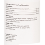 Doc Roy's® Cranberry Extra™,"Close-up of supplement bottle ingredients panel label"