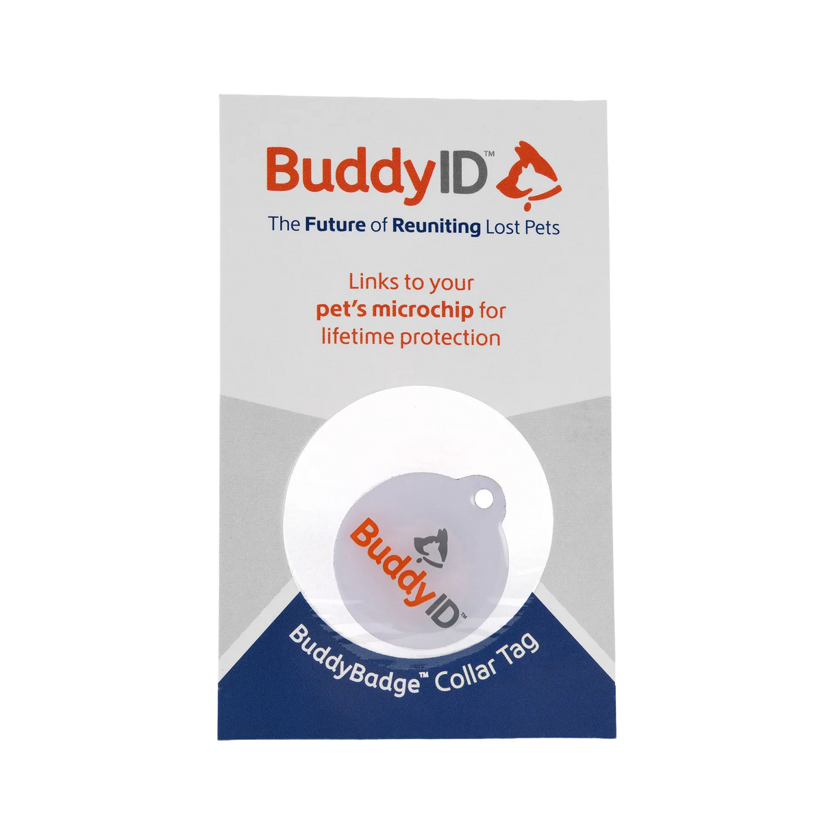 Deluxe Kitten Vaccination and Microchip Bundle,"Packaged round collar tag in blister card"