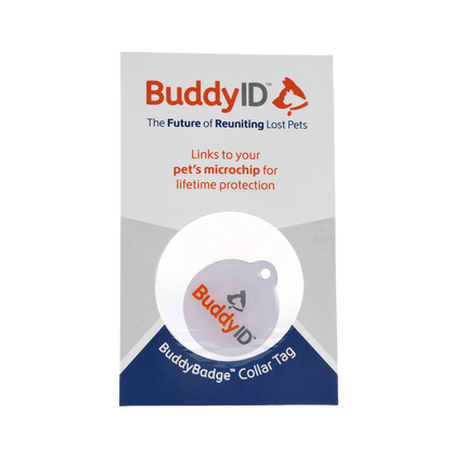Deluxe Kitten Vaccination and Microchip Bundle,"Packaged round collar tag in blister card"