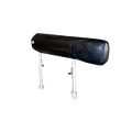 Equine Breeding Phantom 2 Leg,"Black cylindrical padded phantom with two metal legs"