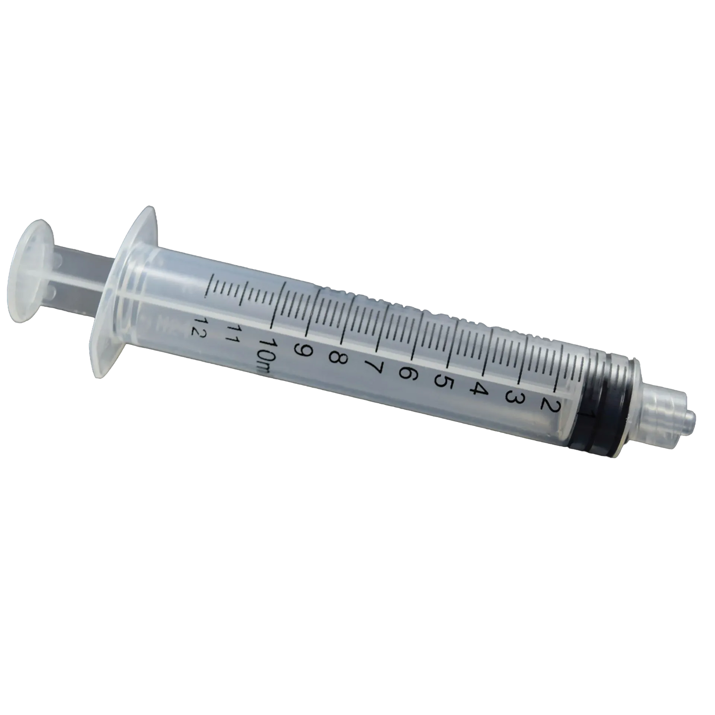 Air-Tite 10cc Syringe,"Clear syringe with black plunger seal"