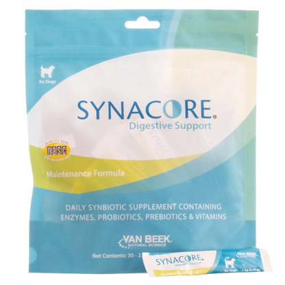 Synacore® for Dogs & Cats,"Front of supplement pouch with single packet"