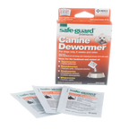 Safe-Guard® Canine Dewormer for Dogs,"Box with three dewormer powder pouches"