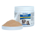 Doc Roy's® FeCease™,"White jar with scoop of tan powder"