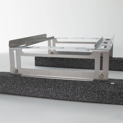 Floating Straw Rack,"Metal rack with serrated rails and foam float insert"