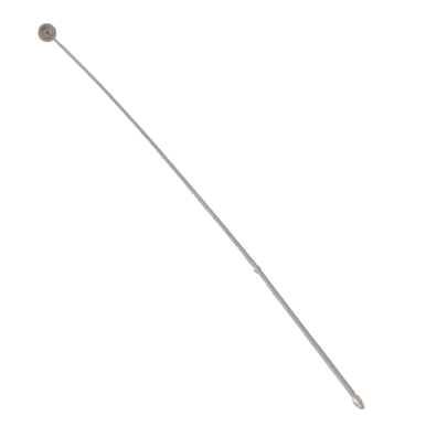 Stylet, Flexible,"Long flexible metal stylet with loop handle"