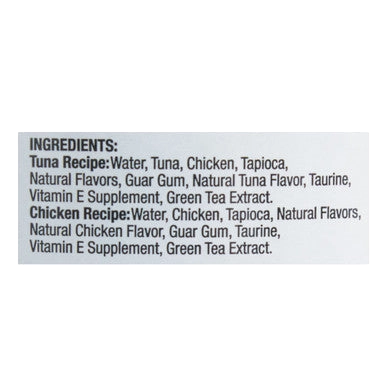 Inaba® Churu® Cat Treats,"Close-up of package ingredients panel"