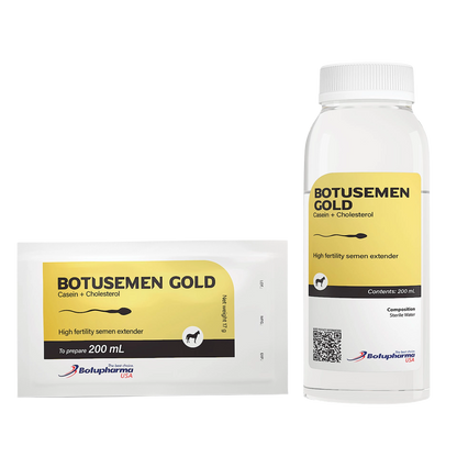 BotuSemen Gold,"White bottle and sachet with yellow labels"